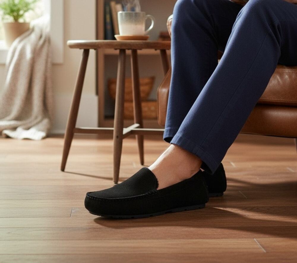 Koolaburra by UGG Tipton Mens Black Slippers 8M NEW